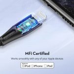 کابل تبدیل USB-C به لایتنینگ راوپاور مدل RP-CB1017 طول 1.2 متر
