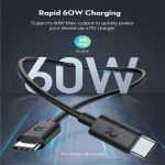 کابل USB-C راوپاور مدل RP-CB1021 طول 2 متر